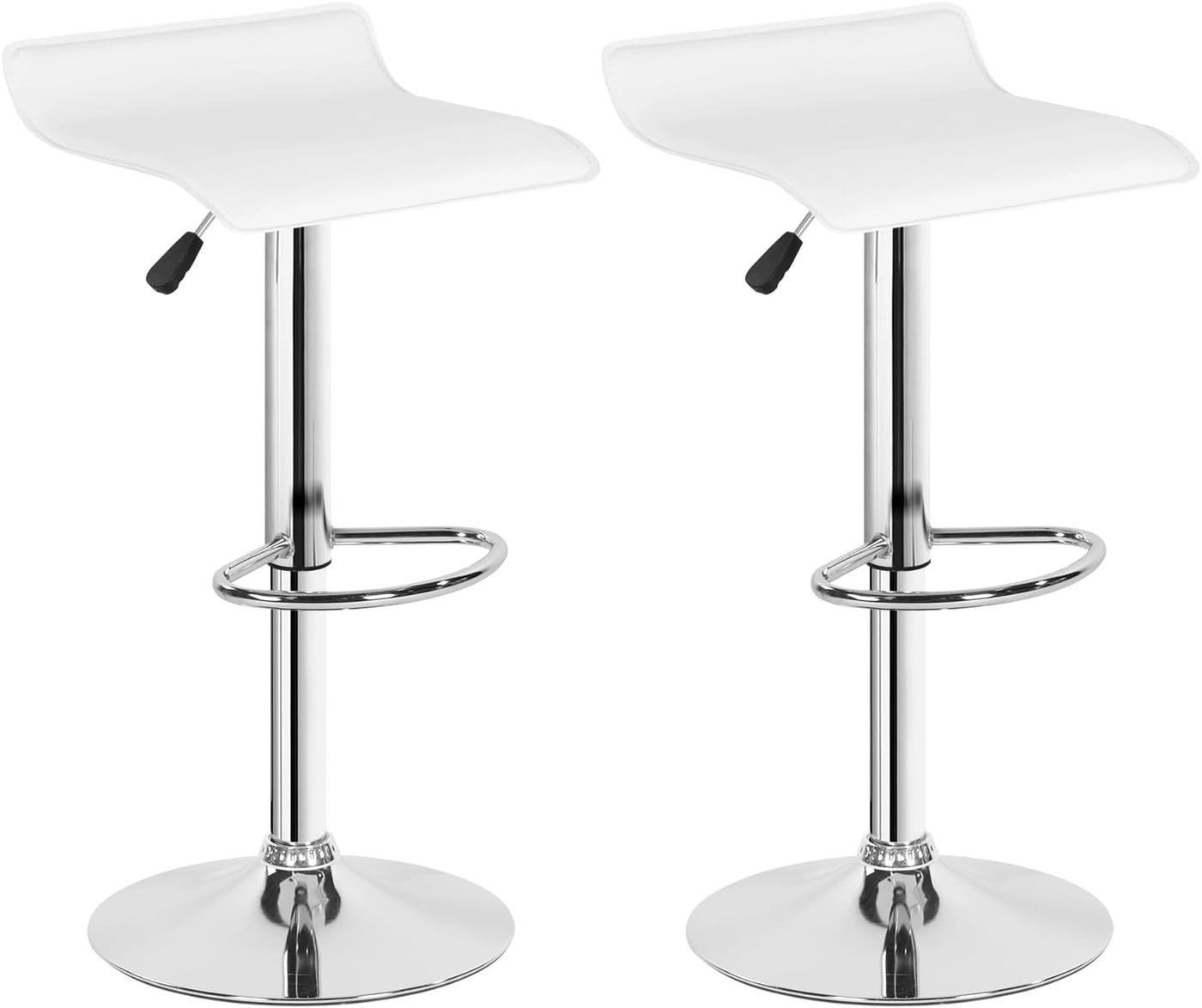Banquetas JD C632 Combo x 2 unidades Taburete Color Blanco