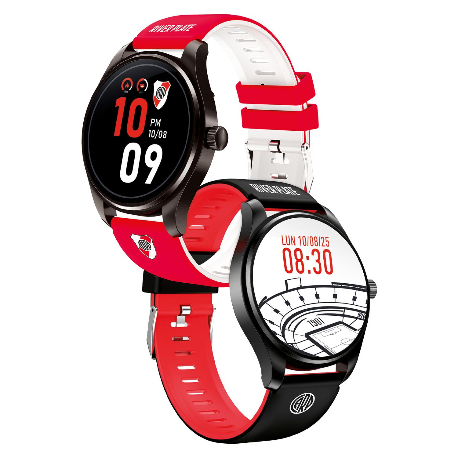 Smartwatch X-View River Plate AMOLED cuerpo metálico con 2 mallas