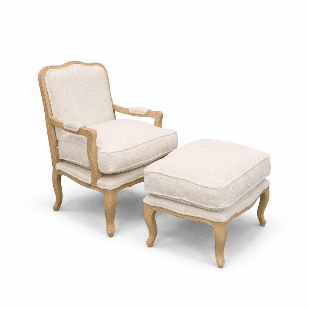 Sillón y otomana Regencia