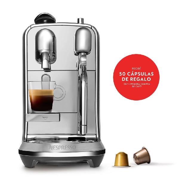 Cafetera Nespresso Creatista Plus J520 19 bares espuma - Plateado