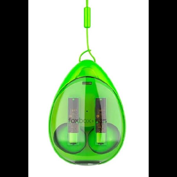 AURICULAR FOXBOX TWS-200 BOOST IRIS VERDE, BT 5.1 (7919)