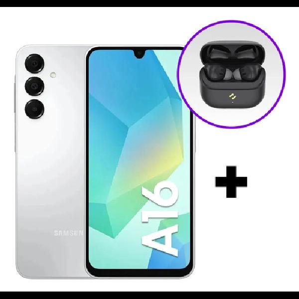 Combo Celular Samsung A16 128/4GB Light Gray + Havit TW982