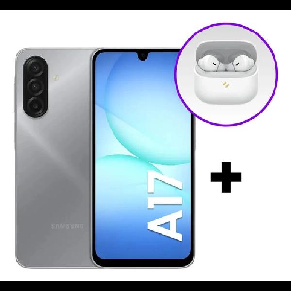 Combo Celular Samsung A17 128/4GB Gray + Havit TW982