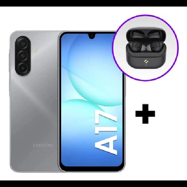 Combo Celular Samsung A17 128/4GB Gray + Havit TW982