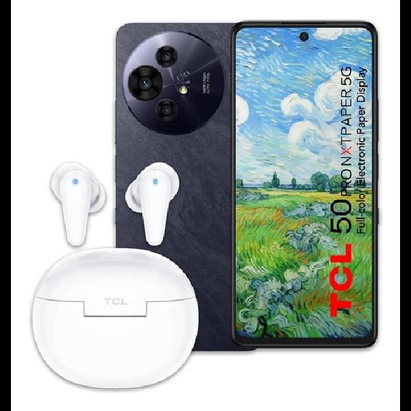 Combo Celular TCL 50 Pro Nxtraper 5g 512/8gb Space gray + Auriculares Moveaudio Neo White