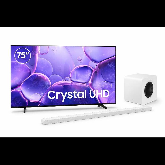 Smart Tv Samsung 75 4k Crystal Uhd + Barra Hw-s801d