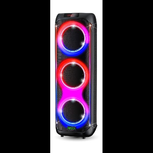 GCA PARLANTE VOLKANO SP-904V.2 | 8" X3 | 50W | LED | FM | BLUETOOTH