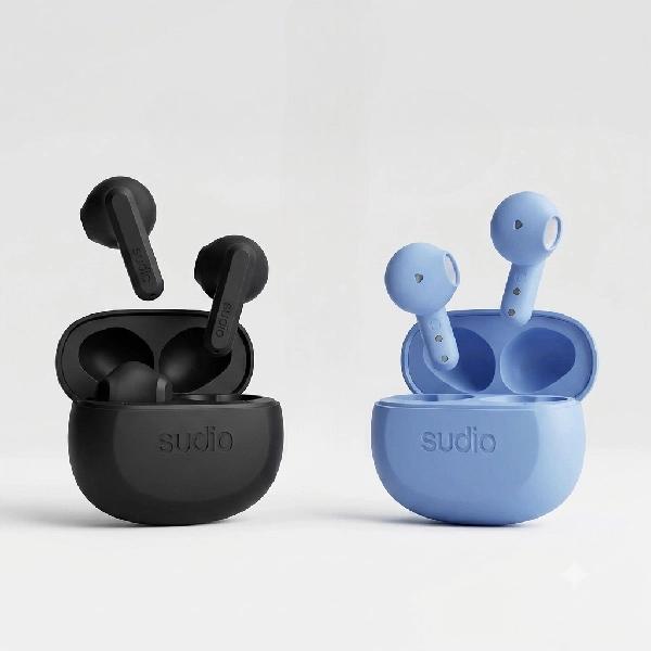 Combo x2 Auriculares Inalámbricos Sudio A3 Black y Sudio A3 Blue